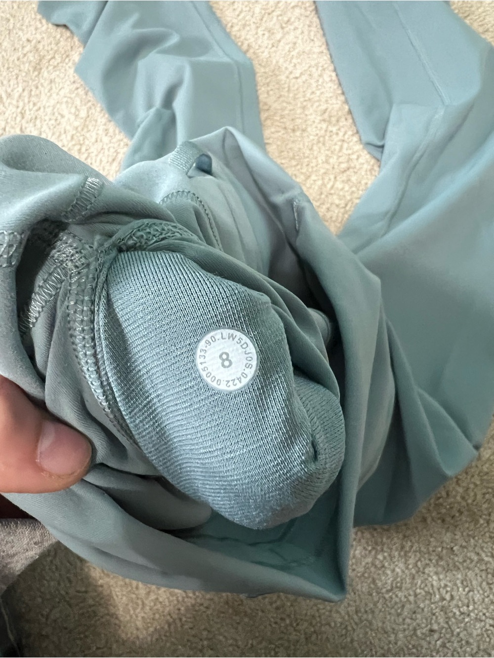 lululemon athletica High-Rise Leggings in Dusty Teal - Picture 5 of 5